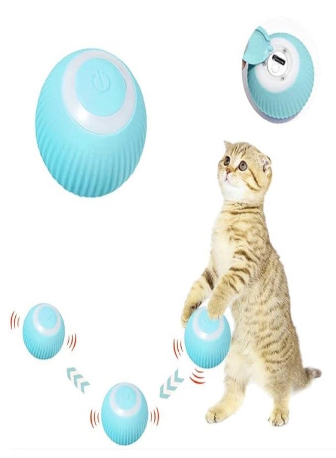SUUKSESS 1-Piece Smart LED 360° Cat Toy Ball, Interactive Rechargeable Rotating Ball with LED Automatic Rotating Smart Obstacle Avoiding Chasing (Multicolor) - Image 3
